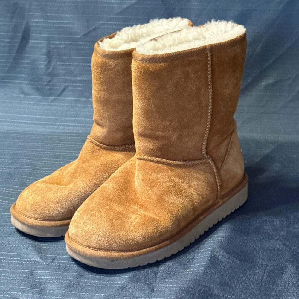 Koolaburra by UGG Chestnut Suede Short Boots – Women’s 7 Wide